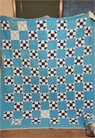 Twin Size Block Pattern Quilt