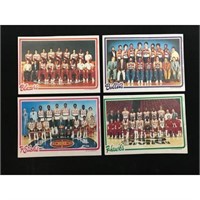 10 1980 Topps Basketball Team Posters