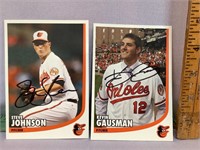 Orioles Kevin Gausman Steve Johnson signed card