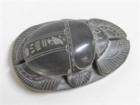 4"x 2.5"x 1" Carved Stone Egyptian Scarab