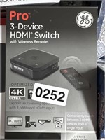 GE PRO HDMI SWITCH RETAIL $20