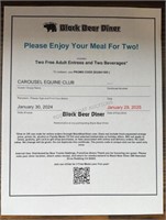 Two Adult Entrees at Black Bear Diner