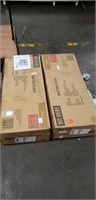 1 LOT (2) BOXES 4- CHAIRS BAXTON ESPRESSO BROWN /