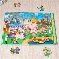 Melissa&Doug fun at the fair floor puzzle