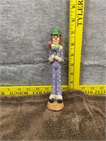 Wood Clown Figurine