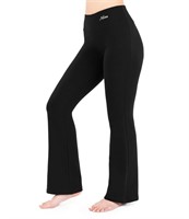 Nirlon Women's Black Bootcut Yoga Pants - Soft, Br