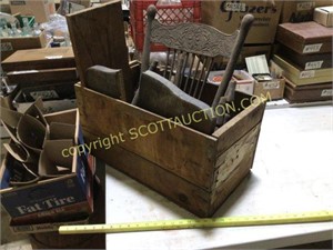 Large wood crate with what appears to be a