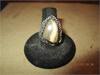 Agate Marked 925 Size 7 Ring (6.69g)