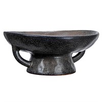 Creative Co-Op Stoneware Handle and Base, Black