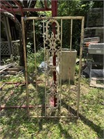 Architectural Salvage Large Metal Ornate Panel