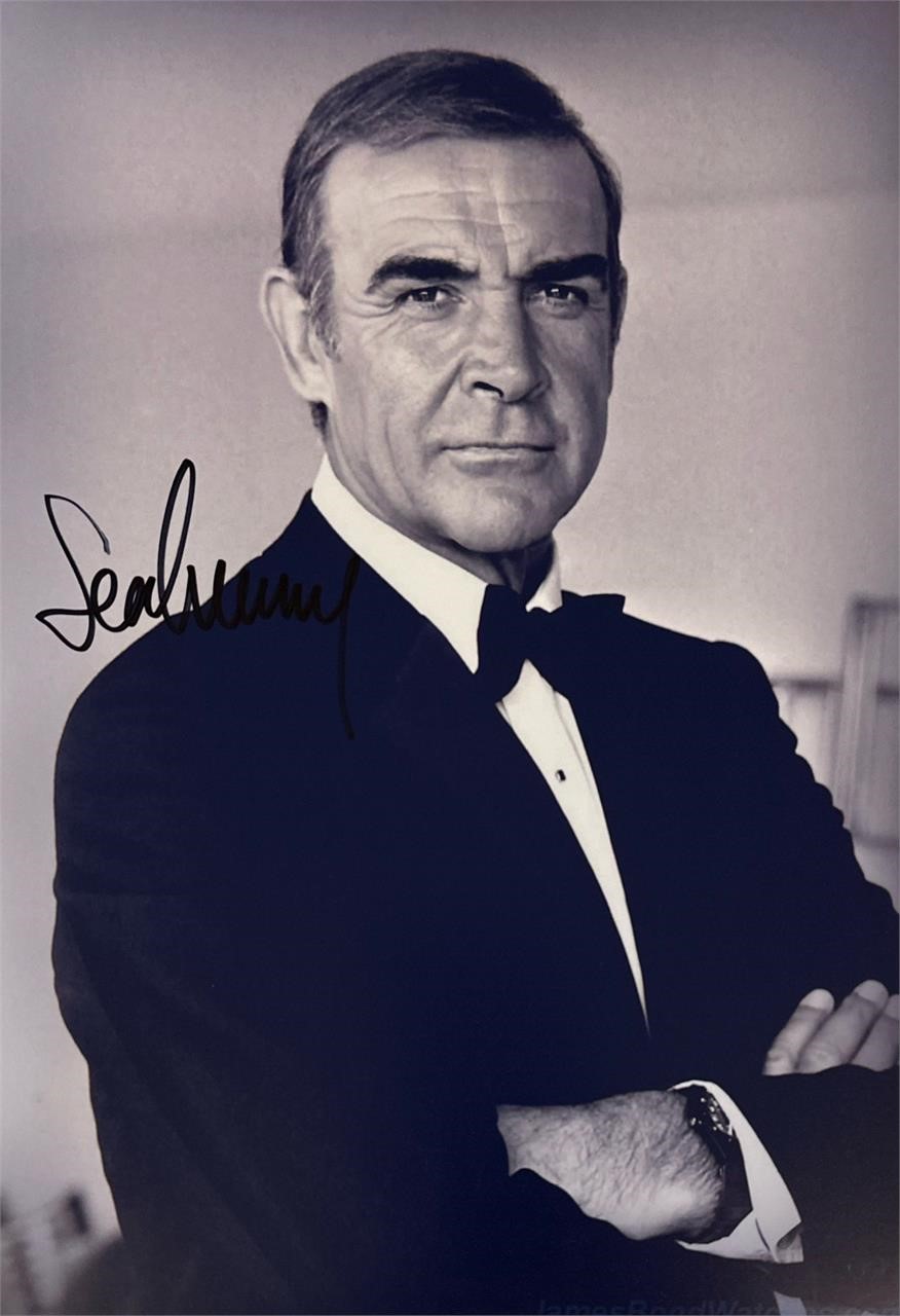 Autograph COA 007 Sean Connery Photo