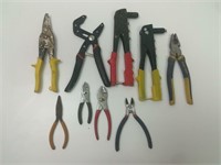 Lot of Misc Tools Cutters, Pliers, Riveters, etc