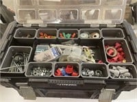 Plastic Tool Tote w/Electrical Supplies