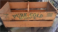 Antique Wooden Railroad Crate Side Advertising fru