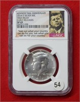 2014 D Kennedy Silver Half Dollar NGC SP69