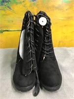 Journee Collection Womens Boots Jenicca Black SZ 9