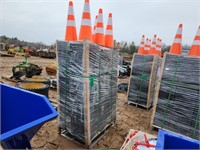 (250) Unused 28" PVC Traffic Cones