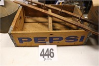 Wooden Pepsi Crate & Coat Hanger