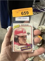 1980 TOPPS PETE ROSE BASEBALL CARD