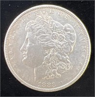 (Q) 1883-O U.S. Morgan Silver Dollar