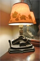 Brass Venetian Scene Base Table Lamp