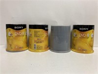 (4) 100 Packs of Sony DVD-R