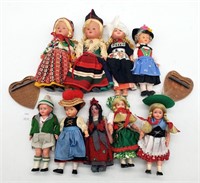 Vintage Ethnic Dolls 5" - 7" Tall In Traditional