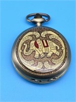 Pendent Stop Watch With Elephant