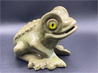 Vintage Haeger Pottery Ceramic Frog Coin Bank