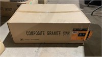 Composite granite sink in box