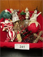 Basket Full of Mixed Ornaments