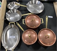 Paul Revere Copper Cookware Set.