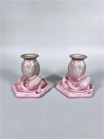 Rookwood Pottery Candle Holders