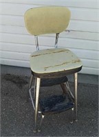 Vintage metal Ames Maid stool