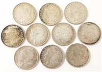10 U.S. Morgan silver dollars -1921