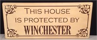 Protected by Winchester Sign