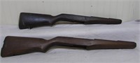 (2) Walnut M1 Garand Rifle Stocks.