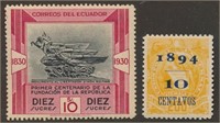 ECUADOR #316 MINT FINE-VF H & GUATEMALA #55 MINT