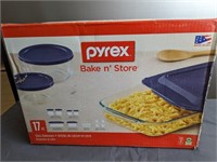 Pyrex Bake n' Store 17 pc NIB