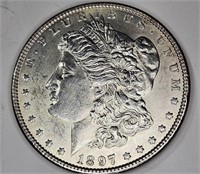1897 P BU Grade Morgan Silver Dollar