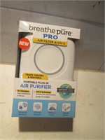 NEW BREATH PURE PORTABLE PLUG IN AIR PURIFIER