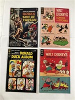 Gold Key 4 Issue Lot Korak & Disney C&S No.1 1962