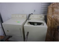 MAYTAG ALMOND COLOR WASHER AND DRYER WORKING MODEL