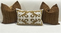 1 Dransfield & Ross! BUNDLE of 3 Orange Pillows