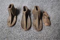 4 Cast Iron Shoe Forms