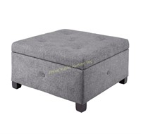 Madison Park $204 Retail Lucas Storage Ottoman,