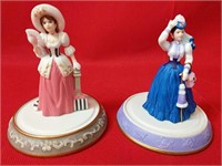 Avon Miniature 1996 and 1997 Mrs. Albee Figurines