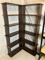 wood corner shelf