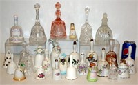 Collectible Bell Lot - Crystal, Porcelain
