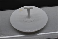 Imperial Milk Glass Serving Tray With Handle